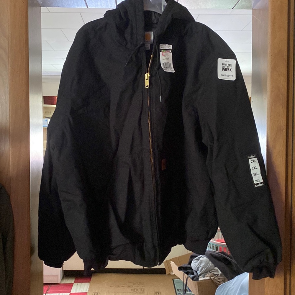NWT 2XL Black Carhartt Jacket